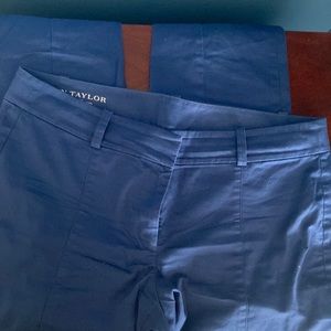Ann Taylor Carnegie crop pants size 12 blue